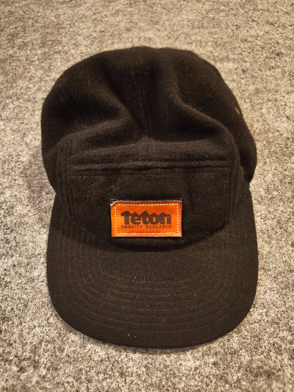 Teton Gravity Research Camp Cap | Black | Leather Patch